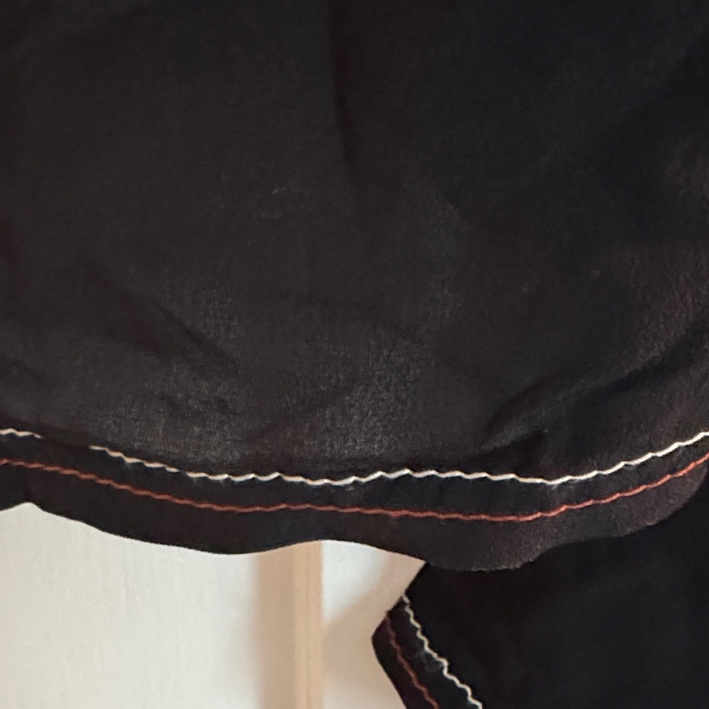 Madewell silk Chic Black Women's Blouse xl back tie bell sleeve low back NWT - Picture 5 of 7